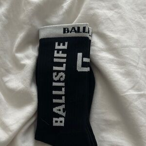 Brand new Black and White BallisLife socks